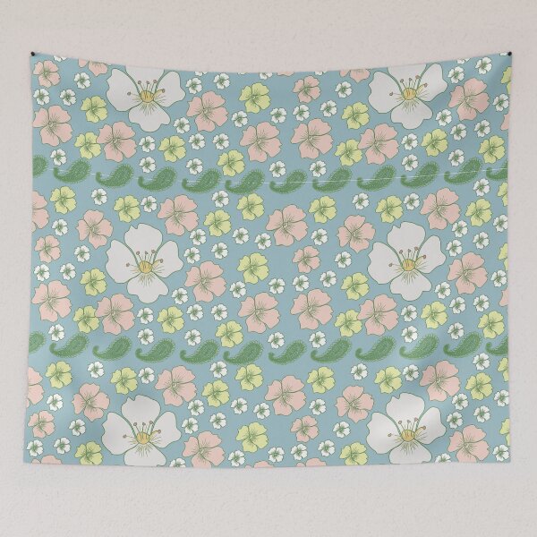 Item preview, Shape of flowers in nature Textile designed and sold by Nakorn06 Shop.