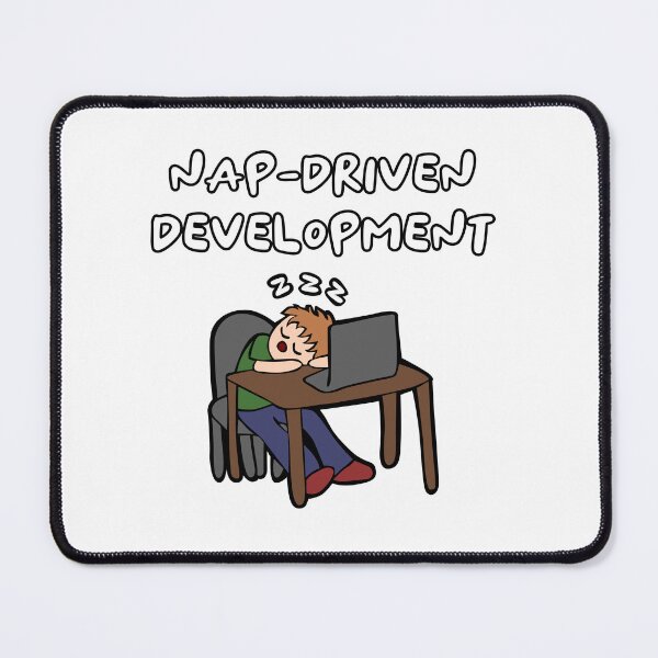Item preview, Nap-Driven Development Sleepy Code Guy designed and sold by KatelynMitalski.