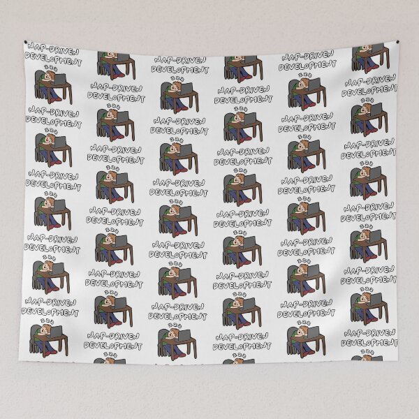 Item preview, Nap-Driven Development Sleepy Code Guy designed and sold by KatelynMitalski.