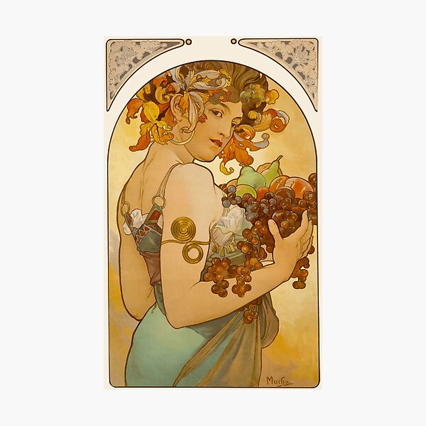 Artikel-Vorschau von Alphonse Mucha - Obst, 1897, designt und verkauft von elektronen.