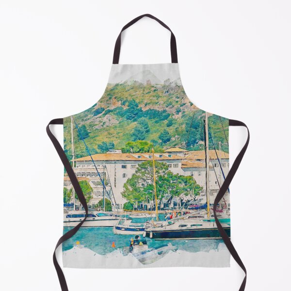 Item preview, Puerto Pollensa Mallorca Watercolour Effect designed and sold by GG WALL ART.