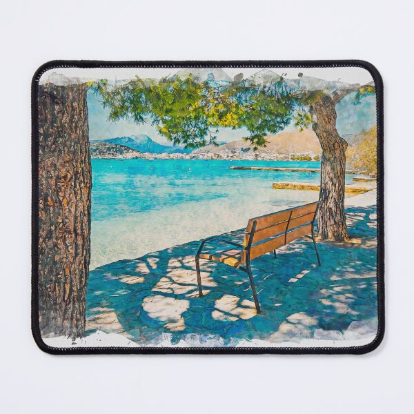 Item preview, Puerto Pollensa Mallorca Watercolour Effect designed and sold by GG WALL ART.