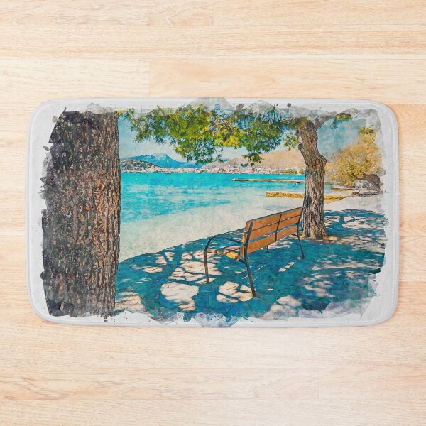 Item preview, Puerto Pollensa Mallorca Watercolour Effect designed and sold by GG WALL ART.