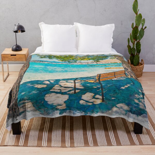 Item preview, Puerto Pollensa Mallorca Watercolour Effect designed and sold by GG WALL ART.