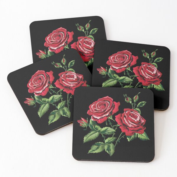Item preview, Red Rose Embroidery designed and sold by AlchemyColor.