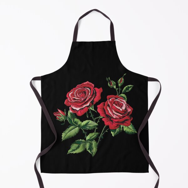 Item preview, Red Rose Embroidery designed and sold by AlchemyColor.