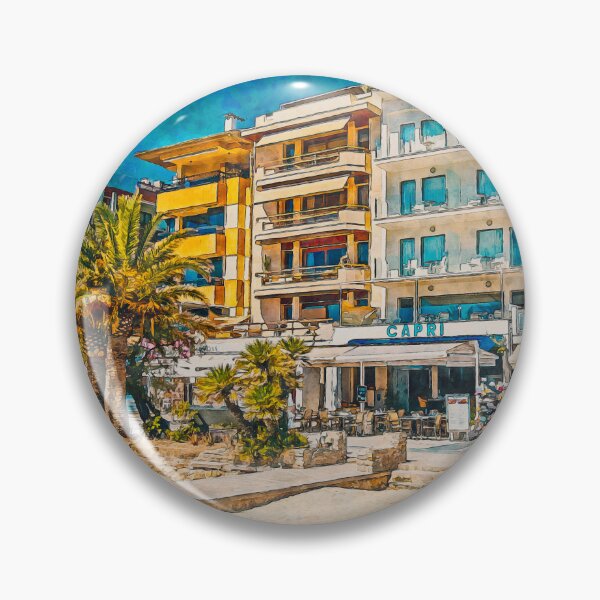 Item preview, Puerto Pollensa Mallorca Watercolour Effect designed and sold by GG WALL ART.