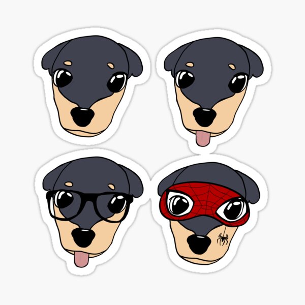 Artikel-Vorschau von Mini Pinscher Dackel süße Aufkleber, designt und verkauft von stickersbyalyx.