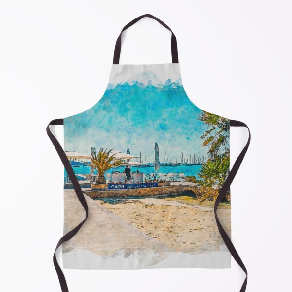 Item preview, Puerto Pollensa Mallorca Watercolour Effect designed and sold by GG WALL ART.