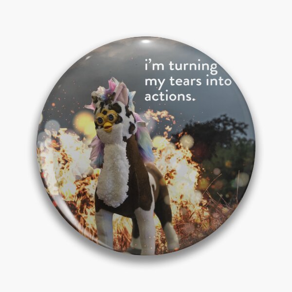 Item preview, I'm Turning My Tears Into Actions Chaos Horse designed and sold by furbworld.