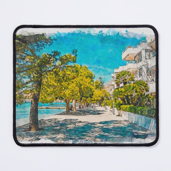 Item preview, Puerto Pollensa Mallorca Watercolour Effect designed and sold by GG WALL ART.