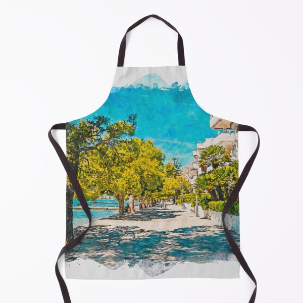 Item preview, Puerto Pollensa Mallorca Watercolour Effect designed and sold by GG WALL ART.