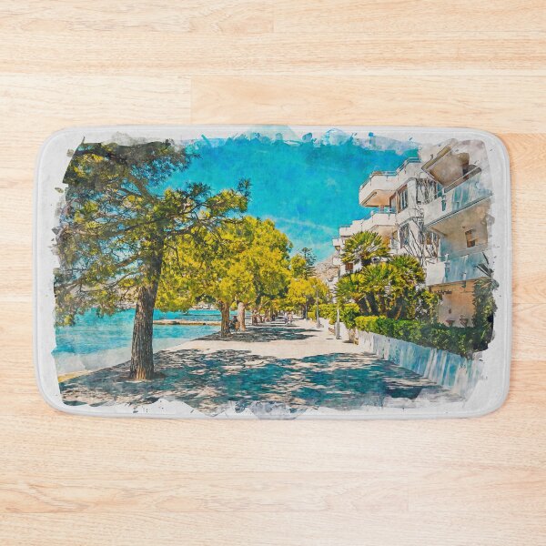 Item preview, Puerto Pollensa Mallorca Watercolour Effect designed and sold by GG WALL ART.