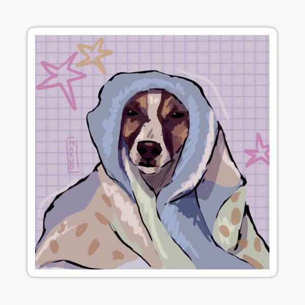 Item preview, Dog in a blanket designed and sold by mery-iamy.