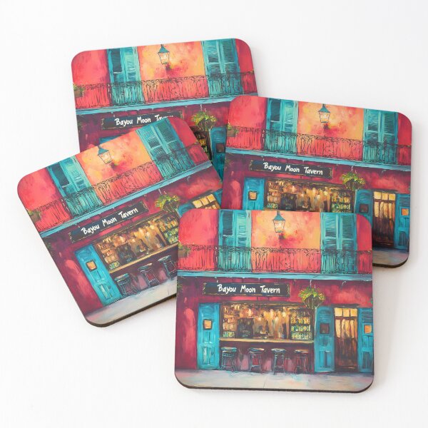 Item preview, New Orleans Nightlife Awaits - A Colorful Tavern of Warmth and Celebration Abstract Digital AI Art designed and sold by OlfactoART Studio.