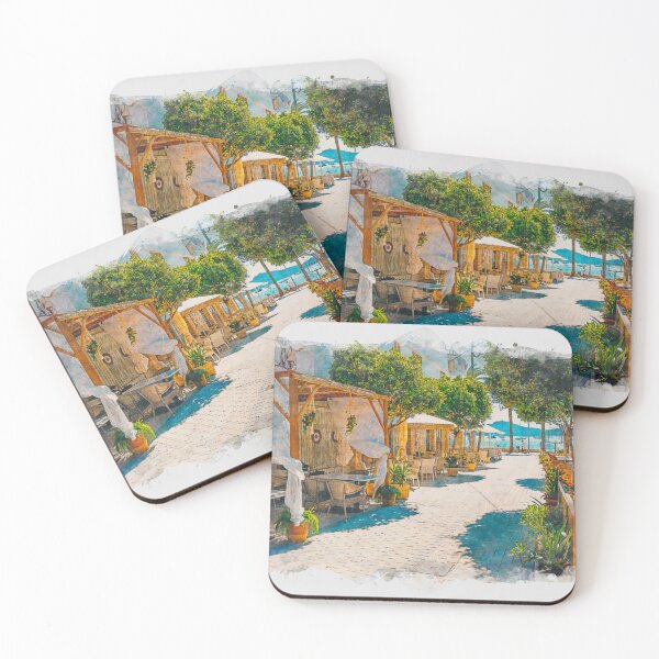 Item preview, Puerto Pollensa Mallorca Watercolour Effect designed and sold by GG WALL ART.