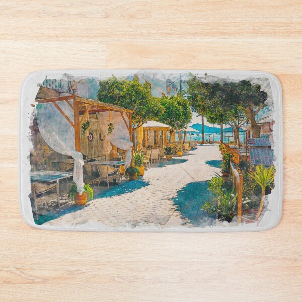 Item preview, Puerto Pollensa Mallorca Watercolour Effect designed and sold by GG WALL ART.