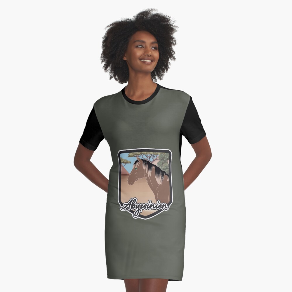 Aperçu de l'œuvre Robe t-shirt créée et vendue par WebEquitation.