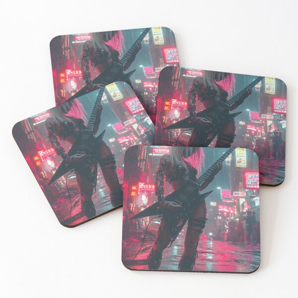 Item preview, Cyberpunk Girl Guitarist  designed and sold by GearGrafix.