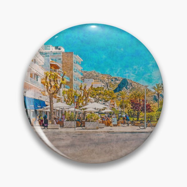 Item preview, Puerto Pollensa Mallorca Watercolour Effect designed and sold by GG WALL ART.