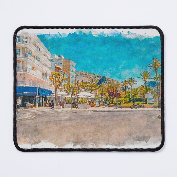 Item preview, Puerto Pollensa Mallorca Watercolour Effect designed and sold by GG WALL ART.