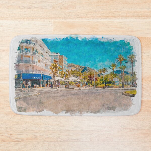 Item preview, Puerto Pollensa Mallorca Watercolour Effect designed and sold by GG WALL ART.