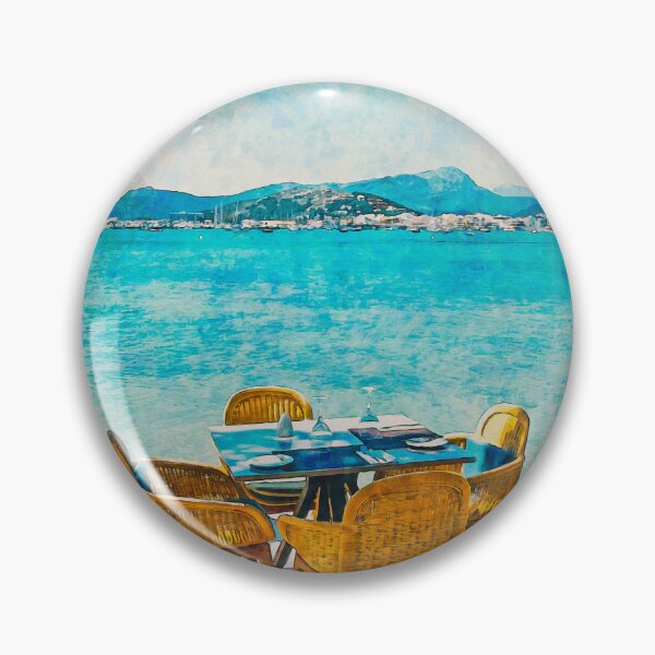 Item preview, Puerto Pollensa Mallorca Watercolour Effect designed and sold by GG WALL ART.