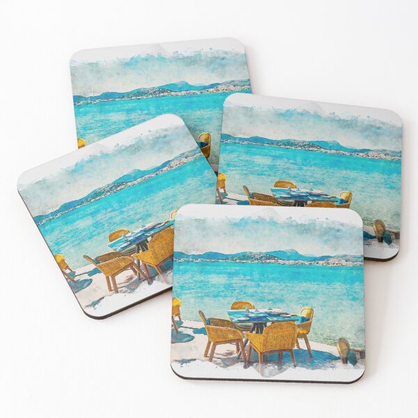 Item preview, Puerto Pollensa Mallorca Watercolour Effect designed and sold by GG WALL ART.