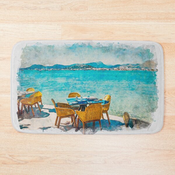 Item preview, Puerto Pollensa Mallorca Watercolour Effect designed and sold by GG WALL ART.