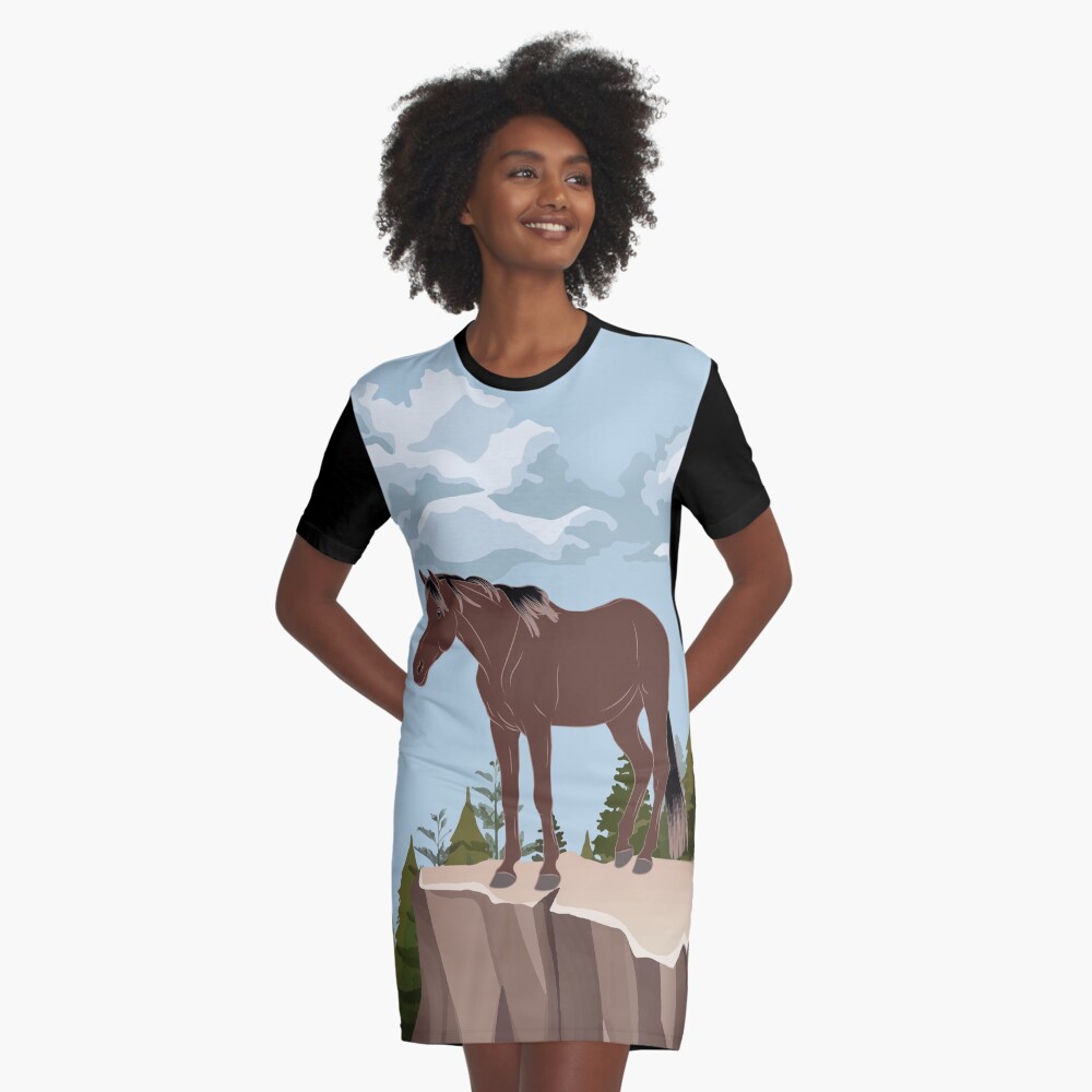 Aperçu de l'œuvre Robe t-shirt créée et vendue par WebEquitation.
