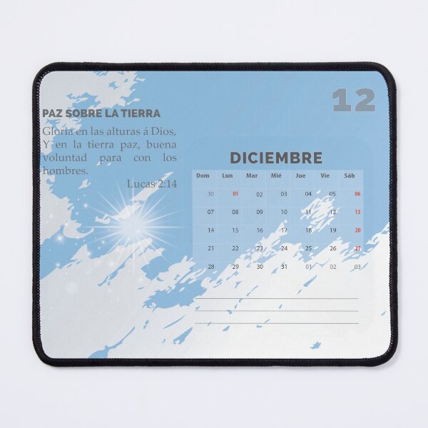 Vista previa del artículo con la obra «Calendario 2025 versículos bíblicos en español», diseñado y vendido por vpalmyre.