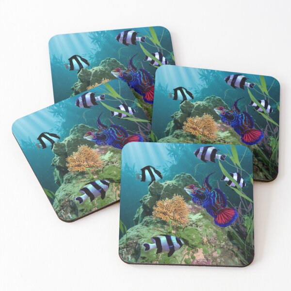 Item preview, Mandarin Goby Damselfish Saltwater Reef Aquarium Fish Tank Wall Art  designed and sold by Aquarium Eclipse.