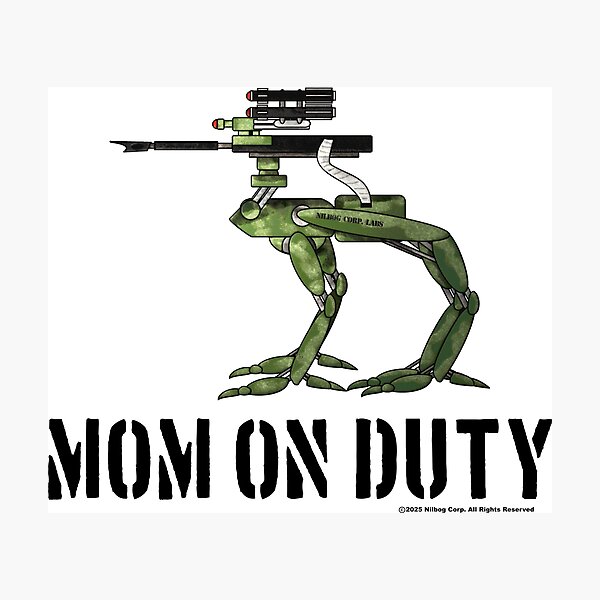 Item preview, Mom on Duty designed and sold by nilbogcorp.