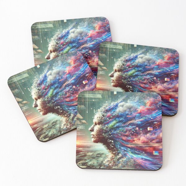 Item preview, Digital Awakening: The Glitch of Consciousness designed and sold by AbstractAnom.