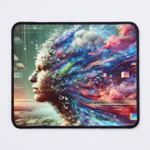 Item preview, Digital Awakening: The Glitch of Consciousness designed and sold by AbstractAnom.