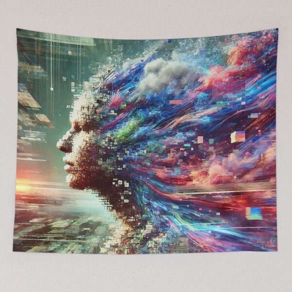 Item preview, Digital Awakening: The Glitch of Consciousness designed and sold by AbstractAnom.