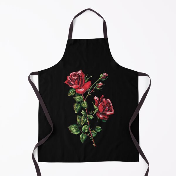 Item preview, Red Rose Embroidery designed and sold by AlchemyColor.