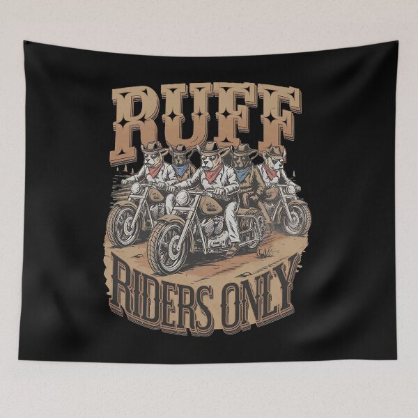 Item preview, Ruff riders only - Cowboy dog - Get the cowboy dog out - Think cowboy dog - Free cowboy dog - Run for the cowboy dog - Funky cowboy dog designed and sold by JansenGS.