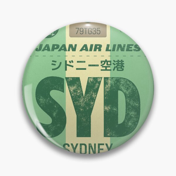 Item preview, Retro Sydney Japan airline tag designed and sold by LostTravelersLab.