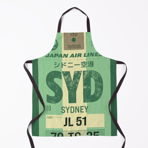 Item preview, Retro Sydney Japan airline tag designed and sold by LostTravelersLab.