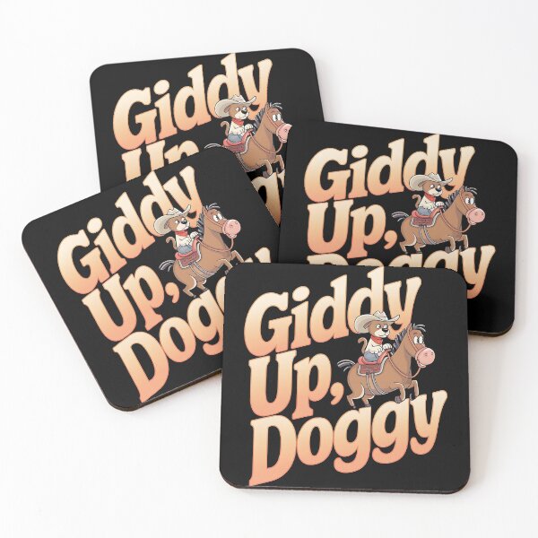 Item preview, Giddy up doggy - Cowboy dog - Get the cowboy dog out - Think cowboy dog - Free cowboy dog - Run for the cowboy dog - Funky cowboy dog designed and sold by JansenGS.