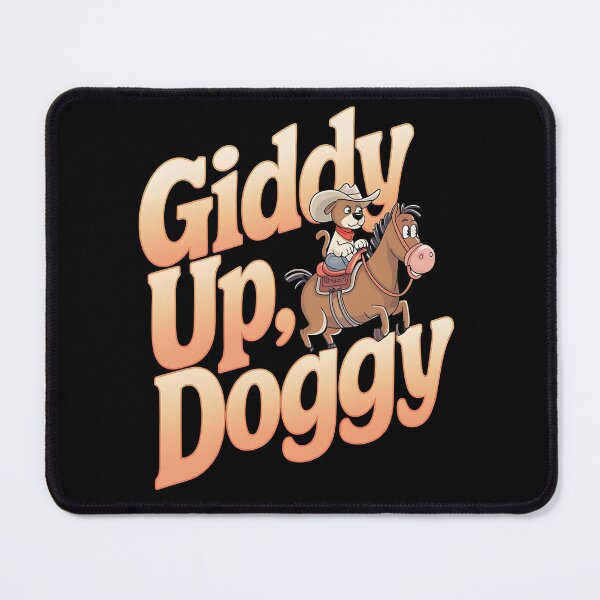 Item preview, Giddy up doggy - Cowboy dog - Get the cowboy dog out - Think cowboy dog - Free cowboy dog - Run for the cowboy dog - Funky cowboy dog designed and sold by JansenGS.