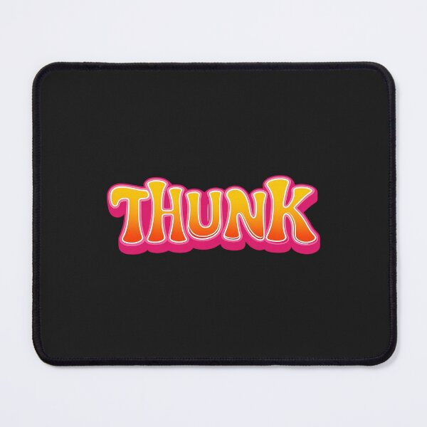 Item preview, THUNK Bold Bubble Letter Text – Fun Cartoon Style designed and sold by UniversalFlair.