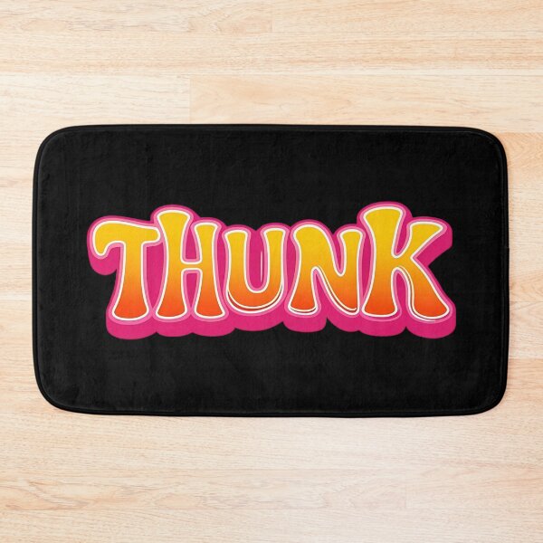Item preview, THUNK Bold Bubble Letter Text – Fun Cartoon Style designed and sold by UniversalFlair.