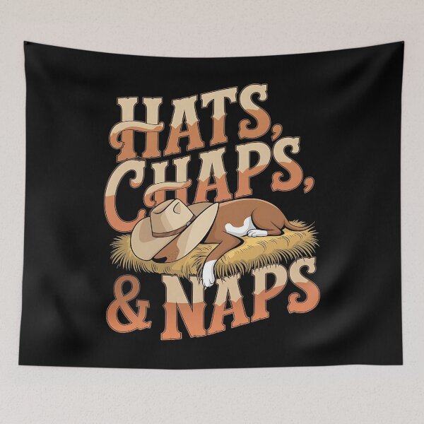 Item preview, Hats chaps and naps - Cowboy dog - Get the cowboy dog out - Think cowboy dog - Free cowboy dog - Run for the cowboy dog - Funky cowboy dog designed and sold by JansenGS.