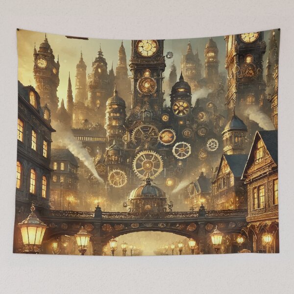 Item preview, Clockwork Metropolis: A Steampunk Dream designed and sold by AbstractAnom.