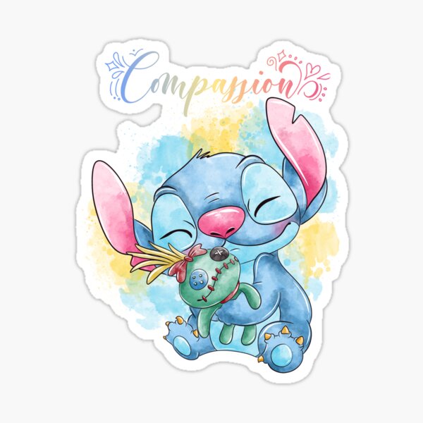 Vista previa del artículo con la obra «Punto de compasión con muñeca - Lilo & Stitch Art - Dolled Up», diseñado y vendido por lojadpop.