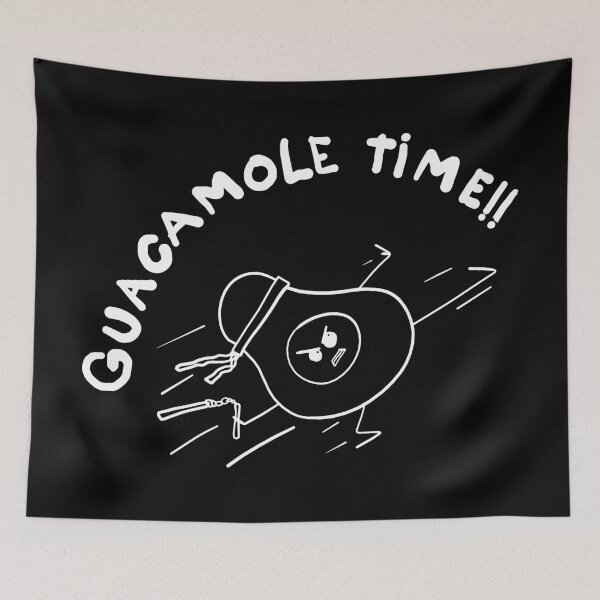 Item preview, Guacamole time, white line  designed and sold by JoseloRochaArt.