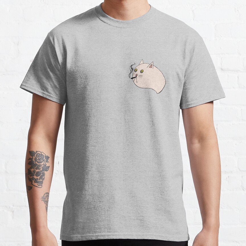 Smoking Cat Classic T-Shirt