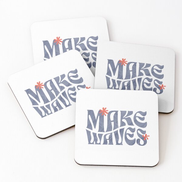 Item preview, "Make Waves" – Bold & Inspirational Ocean-Themed Motivational Design designed and sold by Colorful-Garden.